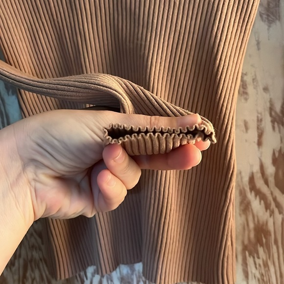 A.L.C. Declan Rib Knit Swoop-Neck, Maple - S - Picture 5 of 8